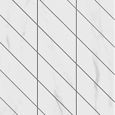 Мозаика Фальшмозаика estima sm01 Аметис Суприм Платинум corner left белый полир. 29.8x59.8