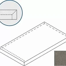 Керамогранит Ступень Италон Дискавер/ discover x2 fume scalino angolare sx 33x60 33x60