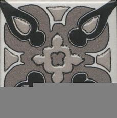 Керамическая плитка вставка анвер 3 серый 4,85x4,85