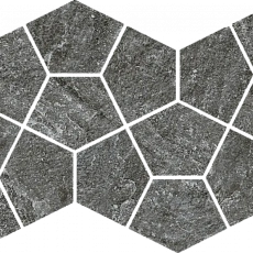 Мозаика Италон Магма/ magma Графит Призм 620110000248 Серый 20.5x41.3