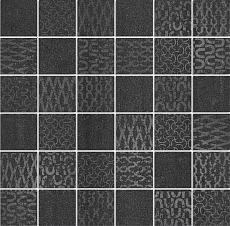 Керамогранит Декор Про Дабл черный мозаичный 30x30