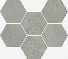 Мозаика terraviva grey mosaico hexagon 25x29