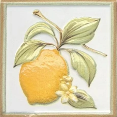 Керамическая плитка Декор kerama marazzi tla003h Капри Лимончики глянцевый 9.8x9.8