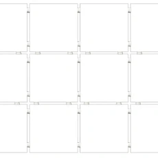 Керамическая плитка kerama marazzi 1230h Конфетти белый матовый (из 12 частей 9.8x9.8x0.7) 29.8x39.8