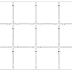 Керамическая плитка kerama marazzi 1230h Конфетти белый матовый (из 12 частей 9.8x9.8x0.7) 29.8x39.8