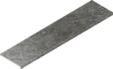 Ступени Италон Магма Графит угловая правая 620070003019 серый 33x120