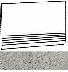 Италон SKYLINE CLOUD GRADINO 30X60 серый для дома для крыльца для офиса для улицы