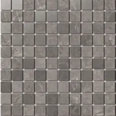 Керамическая плитка Декор Гран Пале серый мозаичный 25x40