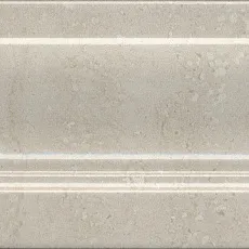 Керамическая плитка Плинтус Туф бежевый светлый 10x20