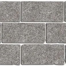 Керамогранит Бордюр Роверелла пепельный мозаичный 14,7x34,5