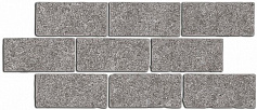 Керама Марацци Бордюр Роверелла пепельный мозаичный серый для кухни, для ванной