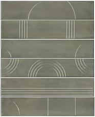 Керамическая плитка Панно kerama marazzi kmp3sta003rn6x Панно Мажорель зеленый глянцевый из 6 частей 28.5x36