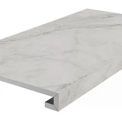 Ступени kerama marazzi km6060g0321rgcf фронтальная клееная Тубкаль белый матовый обрезной 33x60