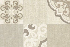 Шахтинская плитка Такеши бежевый 01 декор бежевый 