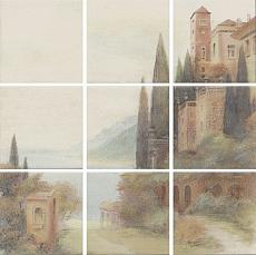 Керамическая плитка Панно Амальфи ad\a276\9x\1146 29,7x29,7