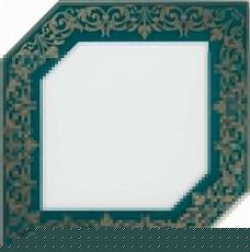 Керамическая плитка Декор Клемансо зеленый темный 15x15