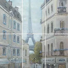 Керамогранит Панно Кантри Шик Париж 60x100