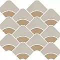 Керамическая плитка Декор kerama marazzi kmd2hid009br Таделакт наборный бежевый светлый, желтый матовый обрезной 28x30
