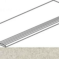 Керамогранит Ступень Италон Дискавер/ discover Вайт gradino 30x120 Натуральный 30x120