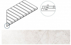 Италон ПУР РЕШЁТКА СТРИМ 10 ПР бежевый для улицы для крыльца