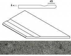 Керамогранит ГРЭЙ БОРТИК 30x60 С ВЫЕМКОЙ ЗАКРУГ.ПР 30x60