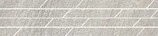 Керамическая плитка Бордюр kerama marazzi sg144\004t Гренель серый мозаичный 9.8x46.8