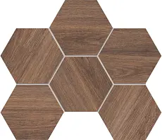 Мозаика estima si02 ametis selection hexagon eucalyptus коричневый 25x28.5