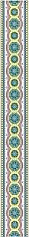 Керама Марацци Бордюр Ранголи орнамент STG\A124\11000T разноцветный для кухни, для ванной