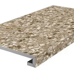 Ступени kerama marazzi km6060g0041rgcf фронтальная клееная Бричиола бежевый матовый обрезной 33x60