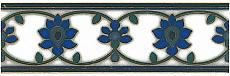 Керамическая плитка Бордюр Девоншир орнамент 6,3x20