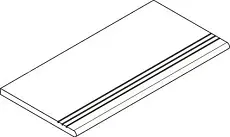 Ступени Италон Магма Сильвер закругленная Грип 620090001391 серый 30x60