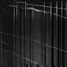 Керамическая плитка Аксима Орлеан черная рельеф 30x60