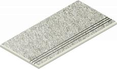 Ступени Нордика Айс закругленная грип левая 620040000163 серый 30x60