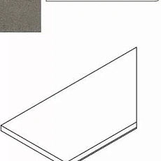 Керамогранит Бортик Италон Дискавер/ discover x2 fume bordo round dx Правый 30x60 30x60