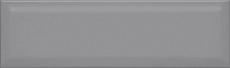 Керамическая плитка аккорд серый тёмный грань 8,5x28,5