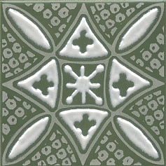 Керама Марацци Декор Kerama Marazzi KMD3STA019GN Бахия 2 зеленый глянцевый зеленый 