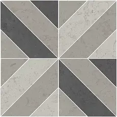 Керамическая плитка Декор kerama marazzi id124t Про Лаймстоун серый матовый 60x60