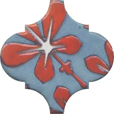 Керамическая плитка Декор Арабески Майолика орнамент os\a32\65000 6,5x6,5