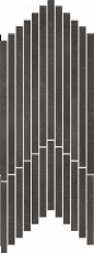 Мозаика Линате Браун  Стрип 17.7x53.3