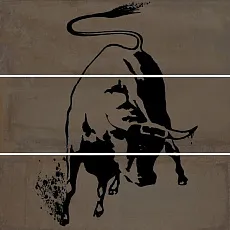 Керамическая плитка Панно Раваль Бык 90x90