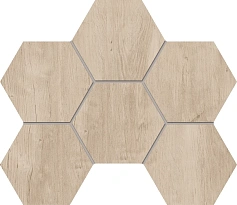 Estima Мозаика Estima SF02 Soft Wood Hexagon Creamy бежевый бежевый 