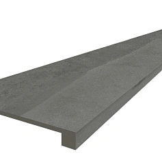 Ступени coliseumgres Ардезия Грэй фронтальная 620070002376 серый 33x120