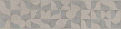 Керама Марацци Бордюр Авенида серый светлый обрезной серый 