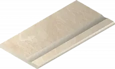 Бортик Италон Материя x2 Магнезио с выемкой закругленный 620090001197 бежевый 30x120