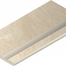 Бортик Италон Материя/ materia x2 Магнезио С Выемкой Закругленный 620090001197 Бежевый 30x120