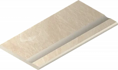 Бортик Италон Материя X2 Магнезио с выемкой закругленный 620090001197 бежевый