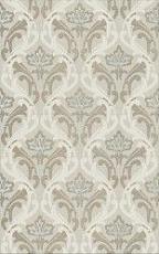 Керамическая плитка винтаж коричневый декор 02 25x40