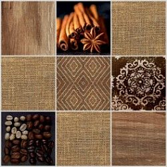 Шахтинская плитка Десерт темный микс верх 03 коричневый 