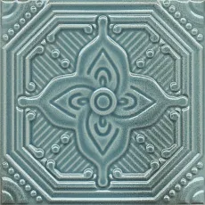 Керамическая плитка Декор Салинас лазурный 15x15