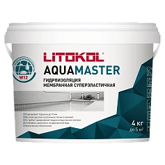 Гидроизоляционный состав Литокол AQUAMASTER 4кг серый